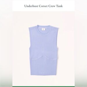 Abercrombie & Fitch Underbust Corset Crew Tank